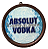 TAMPA DECORATIVA 27CM ABSOLUT VODKA - Imagem 1