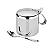 AÇUCAREIRO DE INOX 300G COM COLHER - Imagem 1