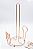PORTA ROLO PAPEL ROSE GOLD MODELO GARFO/COLHER ARTHI - Imagem 1
