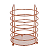 PORTA TALHERES REDONDO ROSE GOLD - Imagem 1