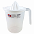 JARRA COM ESPREMEDOR 1 LITRO PLASUTIL BRANCO - Imagem 1