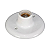 PLAFON BRANCO COM SOQUETE PORCELANA GOMES - Imagem 1