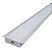 PERFIL LED EMBUTIR SLIM 1MT 22.5W 6500K - Imagem 1