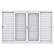 VENEZIANA CRV INOVA GRADE ELO 150X100X12 BRANCA - Imagem 1