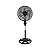 VENTILADOR VENTISOL OSCILANTE PEDESTAL TUR 6P 40CM PRETO 127V - Imagem 1