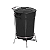 CESTO FECHADO COM PEDAL 60L PRETO PAROLAR - Imagem 1