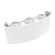 ARANDELA BRANCA LED LENT TROIS SOBREPOR 6W LUZ BRANCA QUENTE BIVOLT LUMAN - Imagem 1