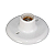 PLAFON E-27 PORCELANA 100W BRANCO V.LUSTRE - Imagem 1