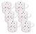 CONJUNTO 6 CANECAS VIDRO LOVE 125ML LYOR - Imagem 1
