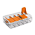 CONECTOR EMENDA FIO 5POLOS 41A WAGO ELET - Imagem 1