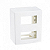 CAIXA SLEEK 95X75 2 POSTOS SOBREPOR COM SUPORTE - Imagem 1