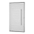 PORTA SASAZAKI PIVOLTANTE LAMBRI FRISO BRANCA 223X126 DIREITA - Imagem 1