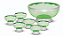 CONJUNTO SOBREMESA VERDE 13 PEÇAS ONDULADO ACD 35 - Imagem 1