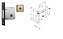 FECHADURA STAM 1004 ROSETA QUADRA OXID - Imagem 1