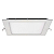 PLAFON LED EMBUTIR QUADRADO 24W LUZ BRANCA MEDIA 4000K - Imagem 1