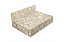 BANCADA GISELE BRANCO TRAVERTINO 60X45CM - Imagem 1