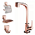 KIT BANHEIRO LORENZETTI 4 PEÇAS COM TORNEIRA ROSEGOLD - Imagem 1