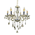 LUSTRE CRISTAL 1189-6C CONHAQUE 6L - Imagem 1