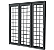 PORTA CRV QUADRADO 3 FOLHAS 200X215 DIREITA - Imagem 1