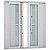 PORTA BALCÃO MULTIFLEX ALUMÍNIO BRANCO 216X200CM - Imagem 1
