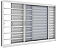 VENEZIANA VITROLAR 3F HORIZONTAL 150X100CM CRISTAL - Imagem 1