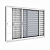 VENEZIANA VITROLAR 3 FOLHAS QUADRICULADA 120X100CM - Imagem 1