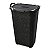 CESTO RATTAN TAMPA BASCULANTE 50L PRETO ARQPLAST - Imagem 1