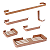KIT PARA BANHEIRO ROSE ARTPLUS - Imagem 1