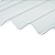 TELHA FIBRA VIDRO INCOLOR 366X1.10X0.8MM - Imagem 1