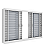 VENEZIANA VITROLAR 6 FOLHAS SEM GRADE 120X100X12 BRANCA - Imagem 1