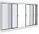 VITRO VITROLAR 4 FOLHAS SEM GRADE 120X100X12 BRANCO - Imagem 1