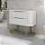 GABINETE FABRIBAM ALICE 100+ PÉ DOURADO - BRANCO - Imagem 1