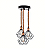 PENDENTE DIAMANTE CORDA TRIPLO - Imagem 1