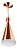 PENDENTE CONE FUNIL COBRE - Imagem 1