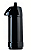 GARRAFA TÉRMICA PRESSÃO GLT LISA 1 LITRO PRETA INVICTA - Imagem 1