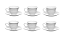 JOGO XÍCARAS COM 6 PEÇAS CAFE COM PIRES ASDRA 65ML - Imagem 1