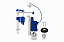 KIT COMPLETO UNIVERSAL 3 ACIONAMENTO PARA CAIXA ACOPLADA ASTRA - Imagem 1