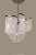 LUSTRE HELICE PEDRINHA CROMADO REF.39 - Imagem 1