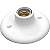PLAFON E-27 PORCELANA 100W BRANCO AQUATOOLS - Imagem 1