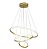 LUMINÁRIA PENDENTE LED 60W BIVOLT 3 EM 1 DOURADO - Imagem 1