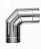 CURVA NOBRE 90" 8' INOX - Imagem 1