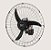 VENTILADOR OSCILANTE  JATTRON PAREDE BIVOLT 60CM PRETO TRON - Imagem 1
