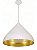 PENDENTE 5866 BRANCO COM DOURADO E COM VIDRO - Imagem 1