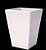 VASO JARDIM QUADRADO SPLENDOR 51X51 BRANCO - Imagem 1