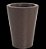 VASO JARDIM REDONDO SPLENDOR 51X61 MARROM - Imagem 1