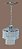 LUSTRE CORRENTE REDONDO 2 ANDARES COM PEDRA REF: 21 - Imagem 1