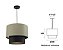 PENDENTE WOOD CLARO 380MM 3XE27 CHUMBO - Imagem 1