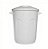 CESTO FECHADO COM  TAMPA 60L BRANCO - Imagem 1