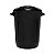 CESTO FECHADO COM TAMPA 30L PRETO ECO NATURE - Imagem 1