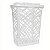 CESTO TELADO RETANGULAR COM TAMPA 60L BRANCO - Imagem 1